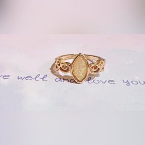 Buy 2 get 1 free💍Elegant Golden Color Opal Ring